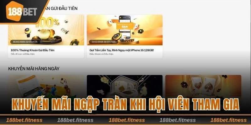 Khuyến mãi ngập tràn khi hội viên tham gia